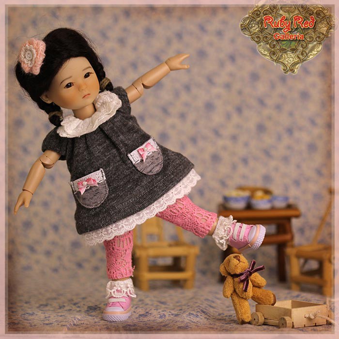 8" Ten Ping Spring outfit - Knitted Dress Style (HC0011A)