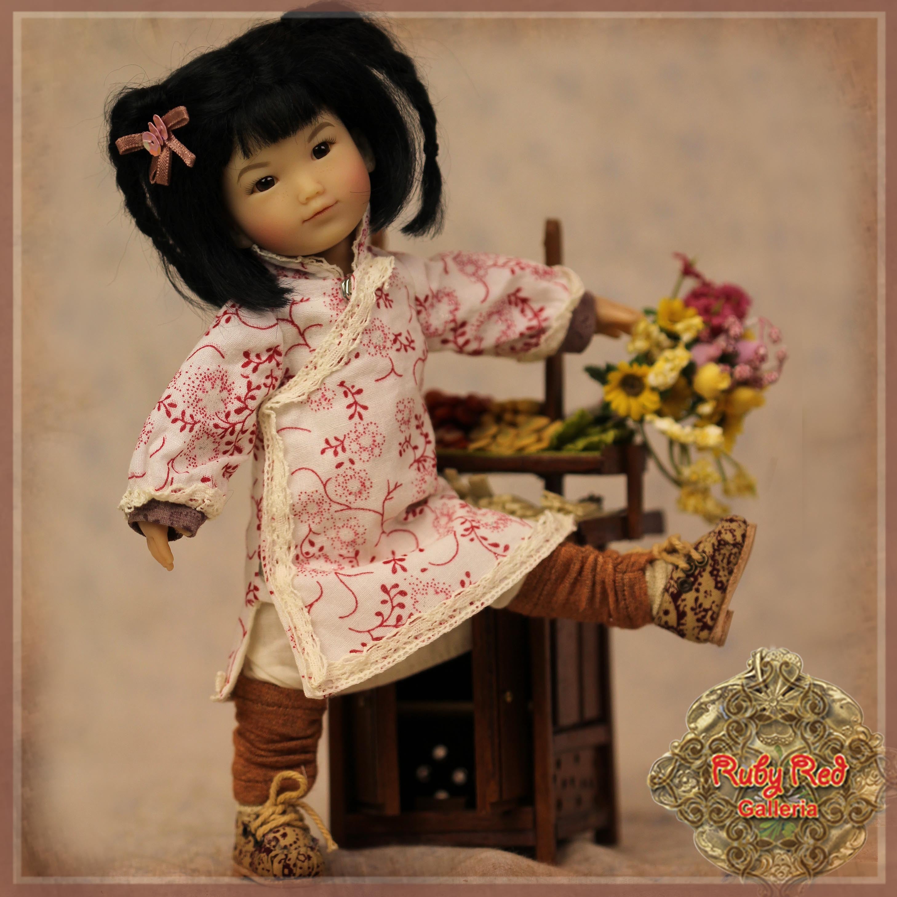 8" Ten Ping Spring Outfit - Qi Po Style (HC0012A)