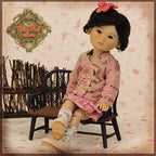 8" Ten Ping Floral Embroidery Outfit (HC0024A)