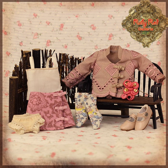 8" Ten Ping Floral Embroidery Outfit (HC0024A)