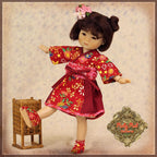 8" Ten Ping Printed Dress Outfit (HC0042A)