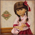 8" Ten Ping Red and Pink Twins Outfit (HC0047A)