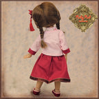 8" Ten Ping Red and Pink Twins Outfit (HC0047A)