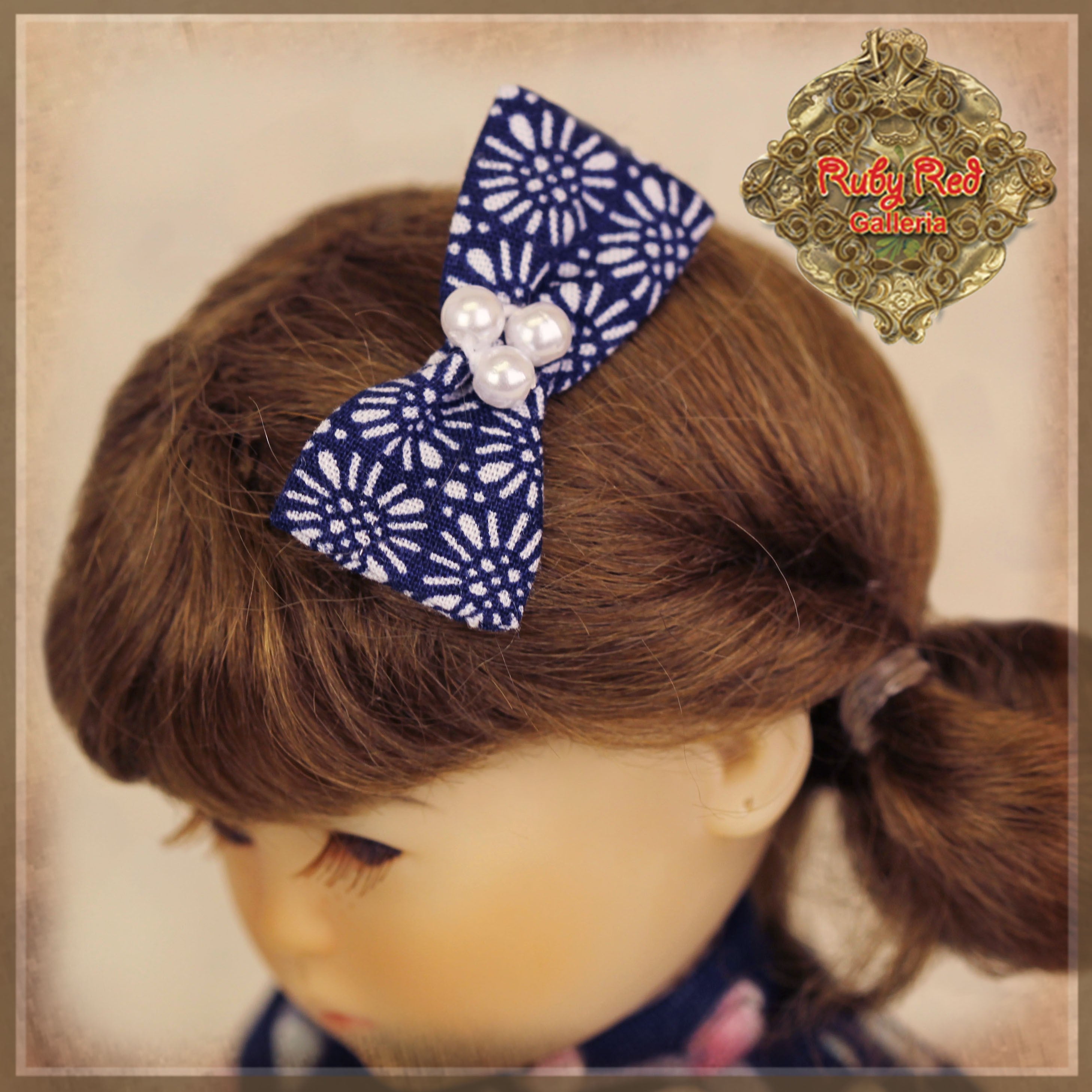 8" Ten Ping Blue Floral Printed Outfit (HC0051A)