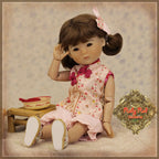 8" Ten Ping Pink Floral Printed Outfit (HC0052A)