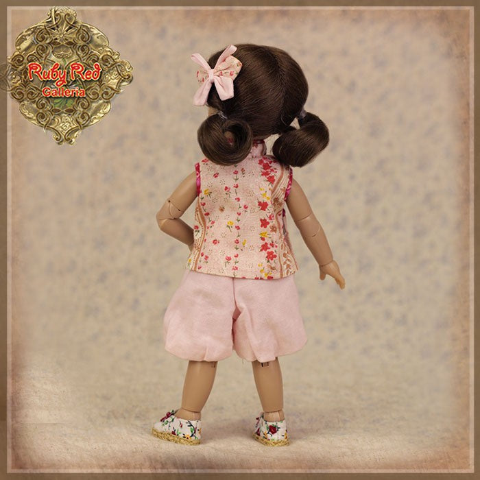 8" Ten Ping Pink Floral Printed Outfit (HC0052A)