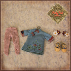 8" Ten Ping Embroidered Qi Po Costume (HC0062A)