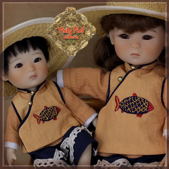 8" Ten Ping Twins Working Outfit (HC0066A)