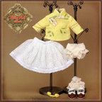 8" Teng Ping Yellow Embroidered Outfit (HC0069A)