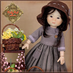 8" Teng Ping Twin Grey Dress outfit (HC0075A)