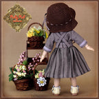 8" Teng Ping Twin Grey Dress outfit (HC0075A)