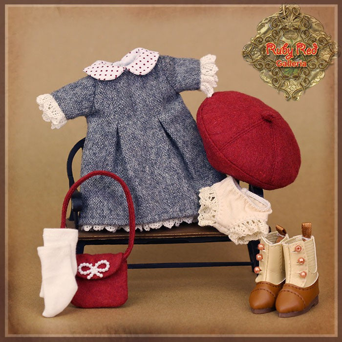 8" Ten Ping Red & Grey Outfit (HC0086A)