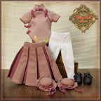 8" Ten Ping Plum Red Outfit (HC0087A)