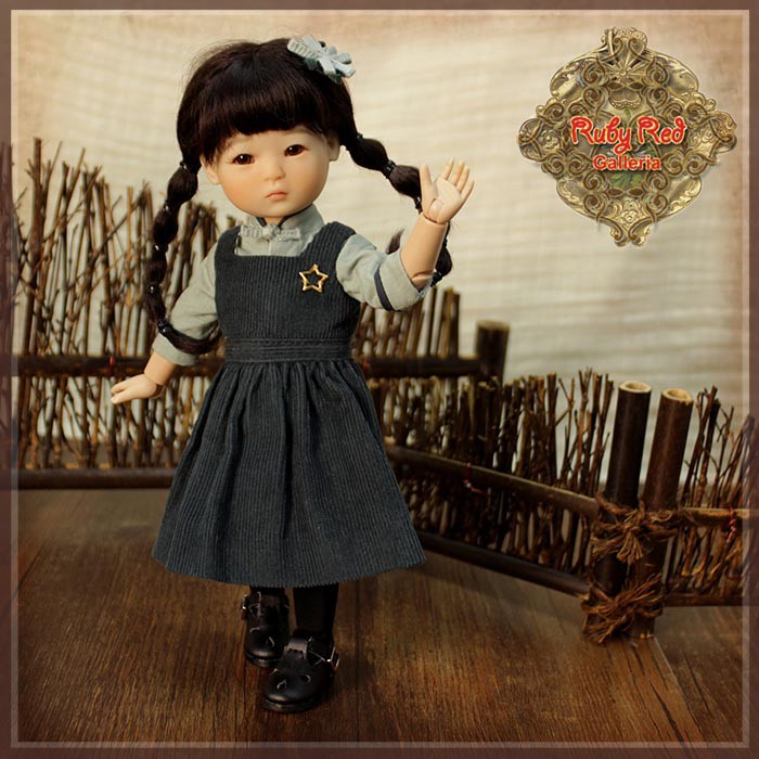 8" Ten Ping Gray-Blue Outfit (HC0088A)