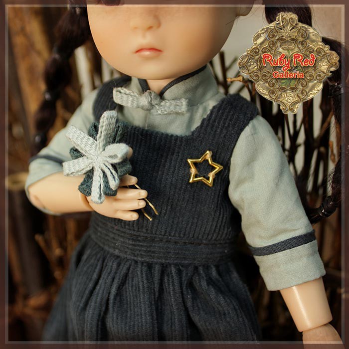 8" Ten Ping Gray-Blue Outfit (HC0088A)
