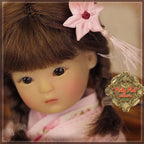 5.5" Yu Ping Red and Pink Twins outfit (HC0048A)