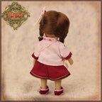 5.5" Yu Ping Red and Pink Twins outfit (HC0048A)