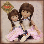 5.5" Yu Ping Sleepwear Twins Outfit (HC0050A)