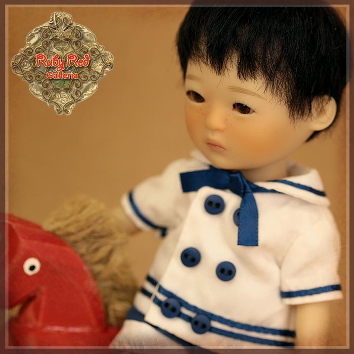 5.5" Shan White School Uniform Outfit (HC0071A)