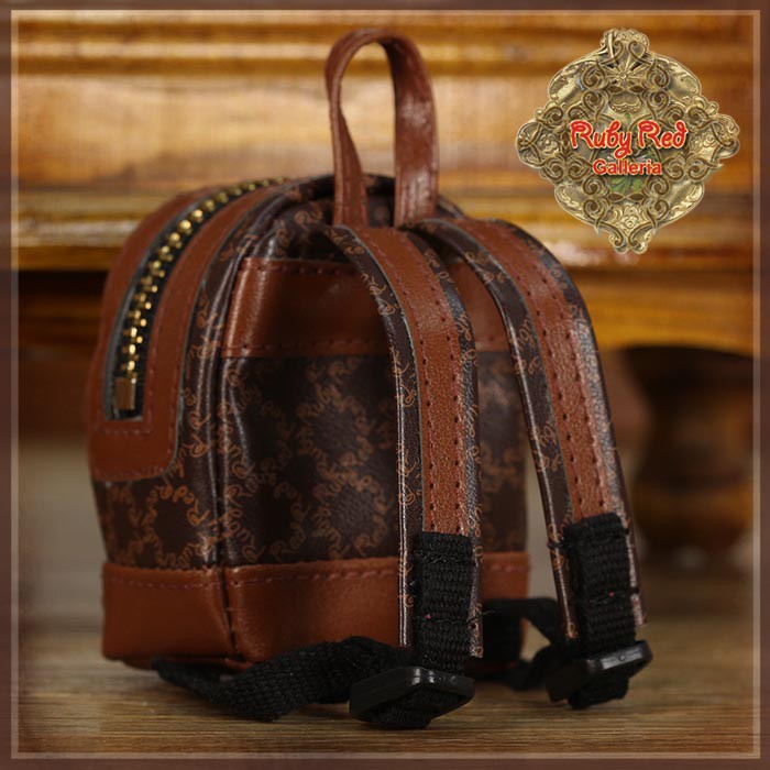 Twin Brown Backpack for 12'' (WZ0013A)
