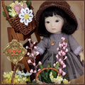 5.5" Yu Ping Twin Grey Dress Outfit (HC0076A)