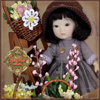 5.5" Yu Ping Twin Grey Dress Outfit (HC0076A)
