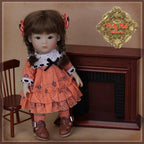 5.5" Yu Ping Orange Dress Outfit (HC0078A)