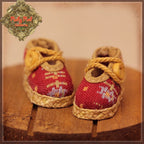 Red Fabric Shoes for 5.5" Dolls (HH0022A)