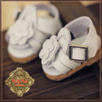 White Leather Sandals for 5.5" Dolls (HH0030A)