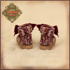 Red Fabric Boots for 5.5" Dolls (HH0031A)