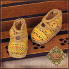 Yellow Fabric Shoes for 5.5" Dolls (HH0036A)