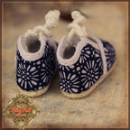 Blue Printed Shoes for 5.5" Dolls (HH0044A)