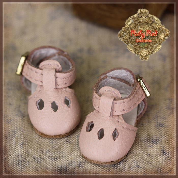 Pink Leather Shoes for 5.5" Dolls (HH0054A)