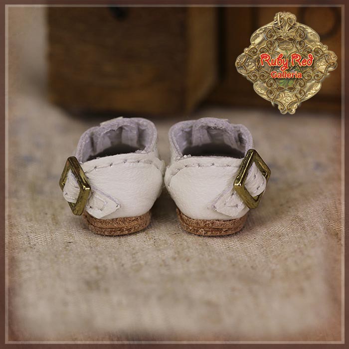 White Leather Shoes for 5.5" (HH0055A)