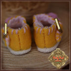Orange Flower Shoes for 5.5" Dolls (HH0058A)