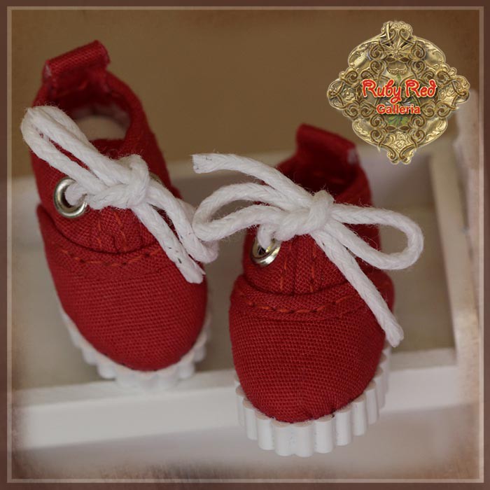 Red Sneakers for 5.5" Dolls (HH0062B)