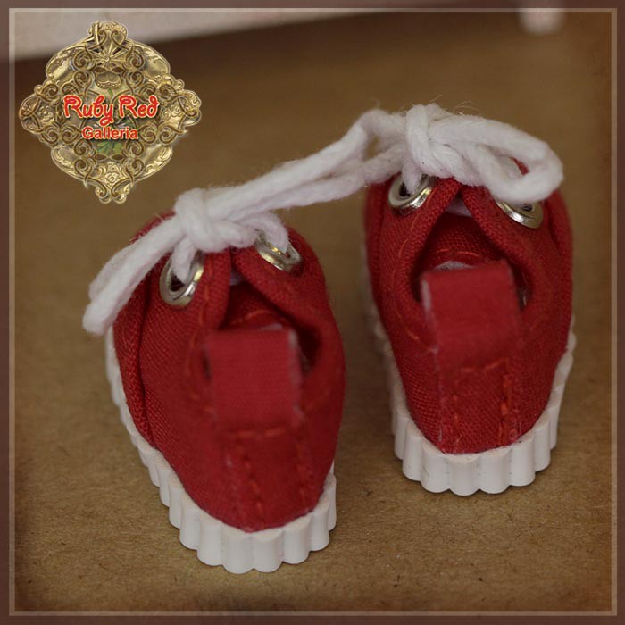 Red Sneakers for 5.5" Dolls (HH0062B)