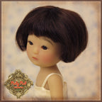 Brown Mohair Wig for 5.5" Dolls (HD0012A)