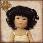 Dark Brown Mohair Wig for 5.5" Dolls (HD0017A)