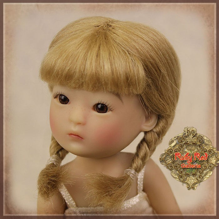 Blonde Mohair Wig with Braids for 5.5" Dolls (HD0018A)