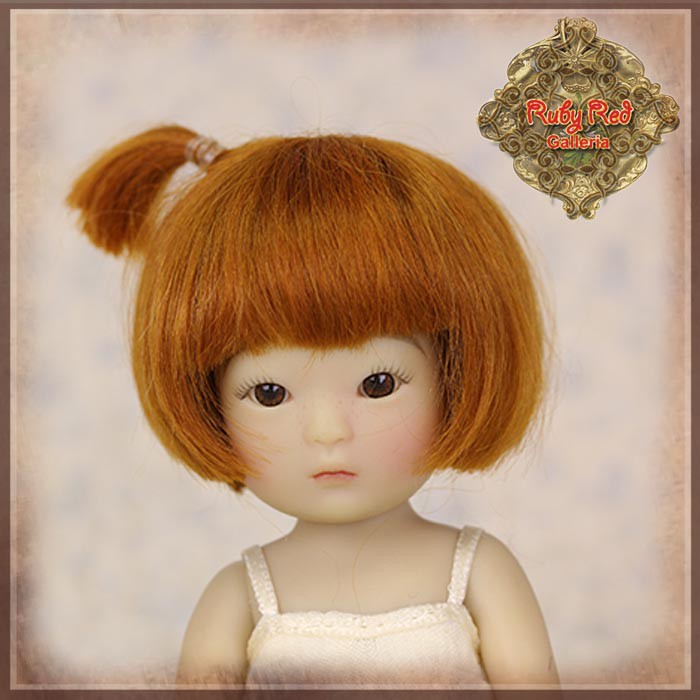 Red Mohair Wig for 5.5" Dolls (HD0032A)