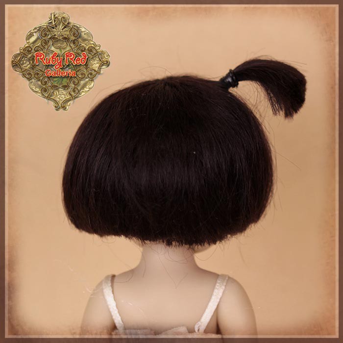 Brunette Mohair Wig for 5.5" Dolls (HD0032B)