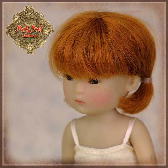 Brown Mohair Wig with Ponytails for 5.5" Dolls (HD0033A)
