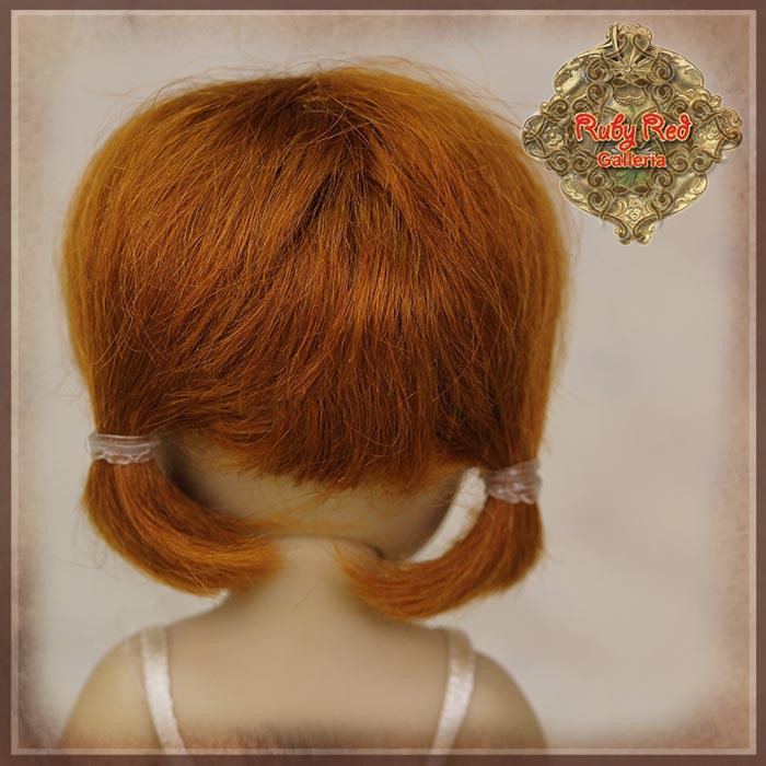 Brown Mohair Wig with Ponytails for 5.5" Dolls (HD0033A)