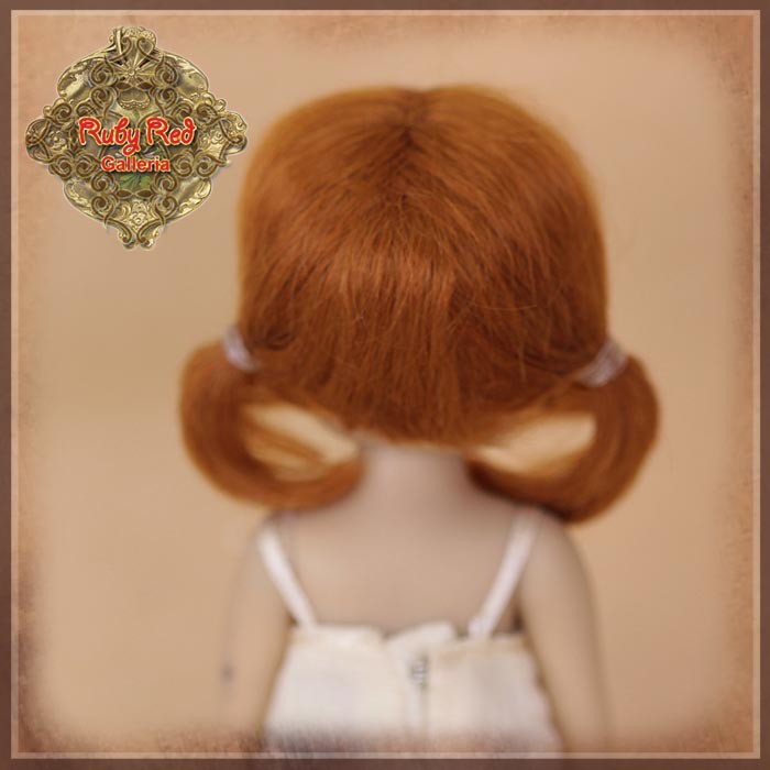 Brown Mohair Wig with Ponytails for 5.5" Dolls (HD0035A)