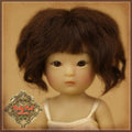 Brown Mohair Wig for 5.5" Dolls (HD0036A)