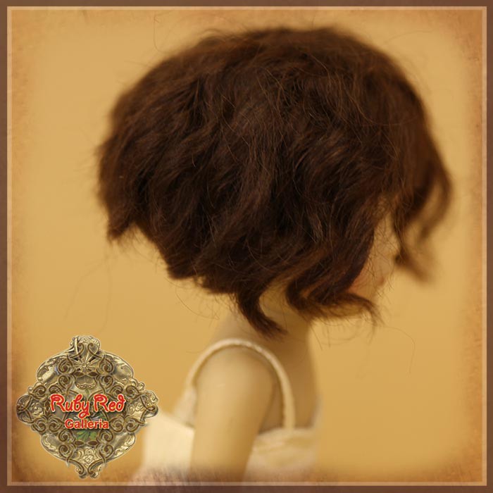 Brown Mohair Wig for 5.5" Dolls (HD0036A)