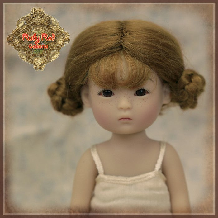 Brown Mohair Wig for 5.5" Dolls (HD0037A)