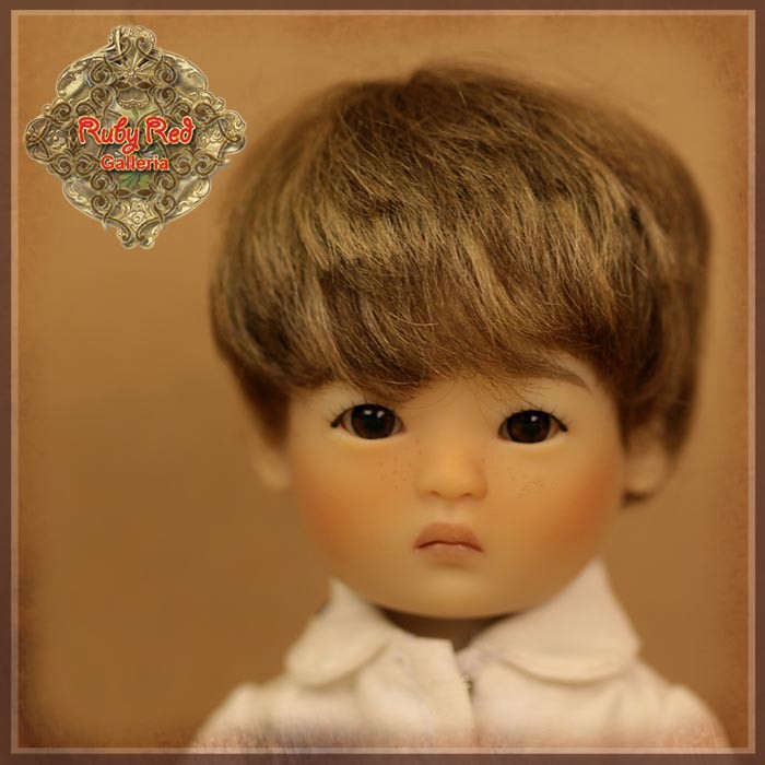 Light Brown Mohair Wig for 5.5" Dolls (HD0042A)