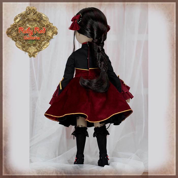 15" Girls of the Orient Red and Black Outfit (KC0010A)